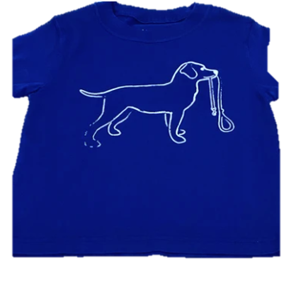 Short-Sleeve Navy Dixie Dog T-Shirt